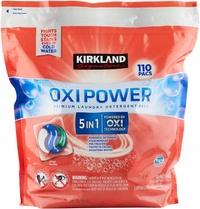 Levně Kirkland Oxi Power univerzální prací Kapsle na prádlo 110 Kusů