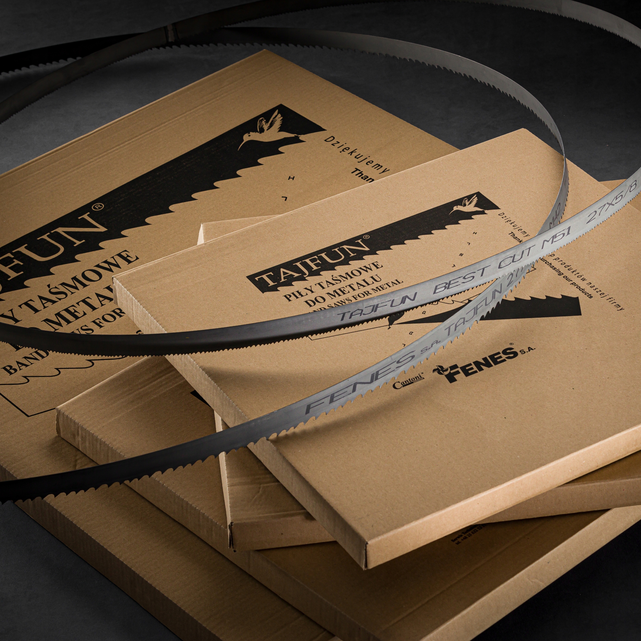 Piła Taśmowa Do Cięcia Stali Materiałów TAJFUN OPTI CUT M42 34/2-3 100m Model TAJFUN OPTI CUT M42 34/2-3*100m