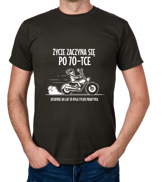 

koszulka Życie Zaczyna Się Po 70-TCE prezent