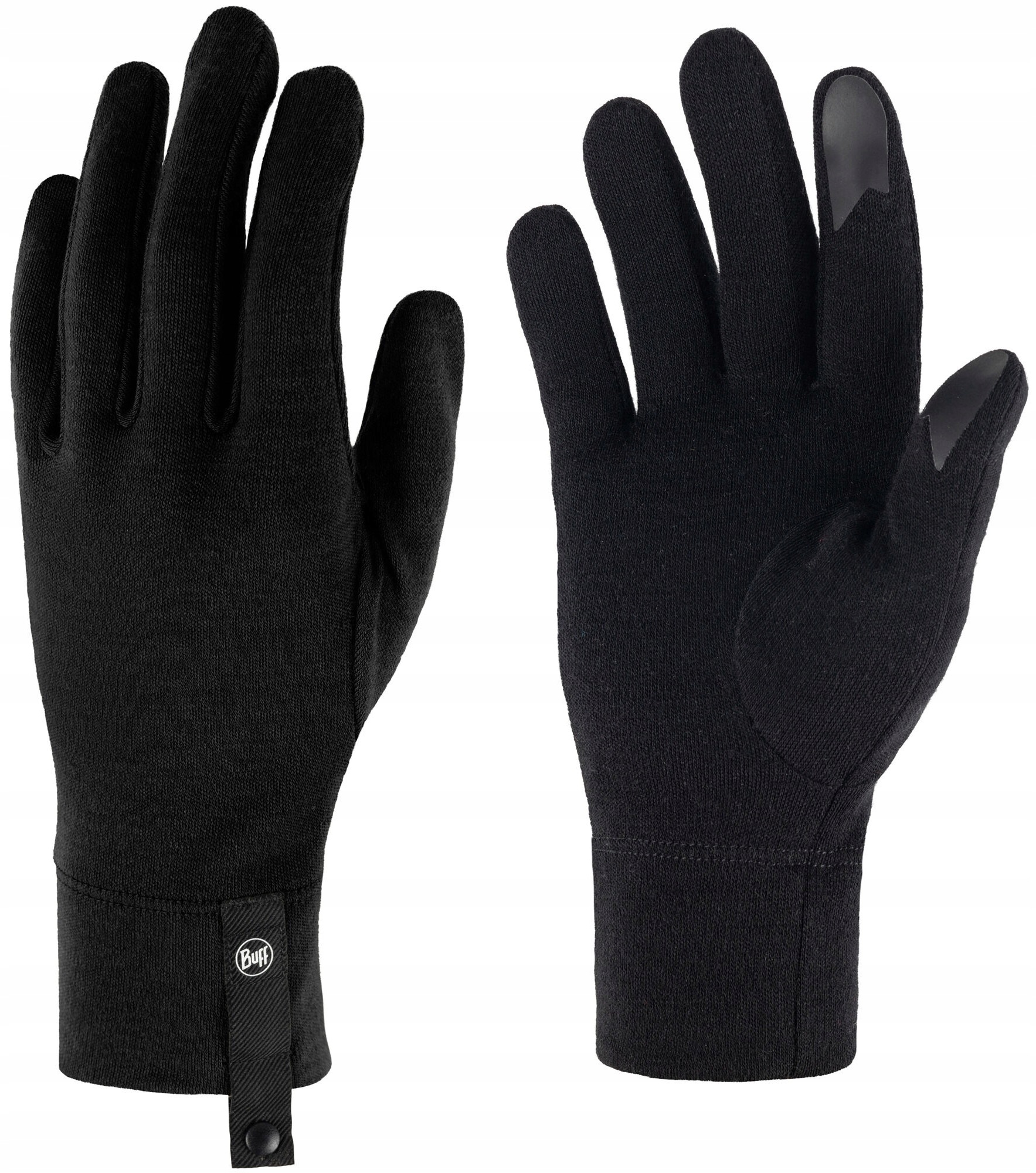 Rukavice Buff Merino Midweight Velikost: L Merino Vlna Black