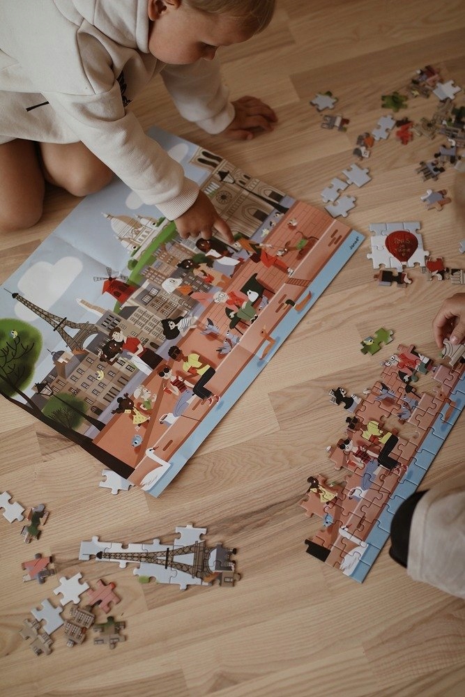 Puzzle w walizce Paryż 200 el. 7+ Janod Liczba elementów 200