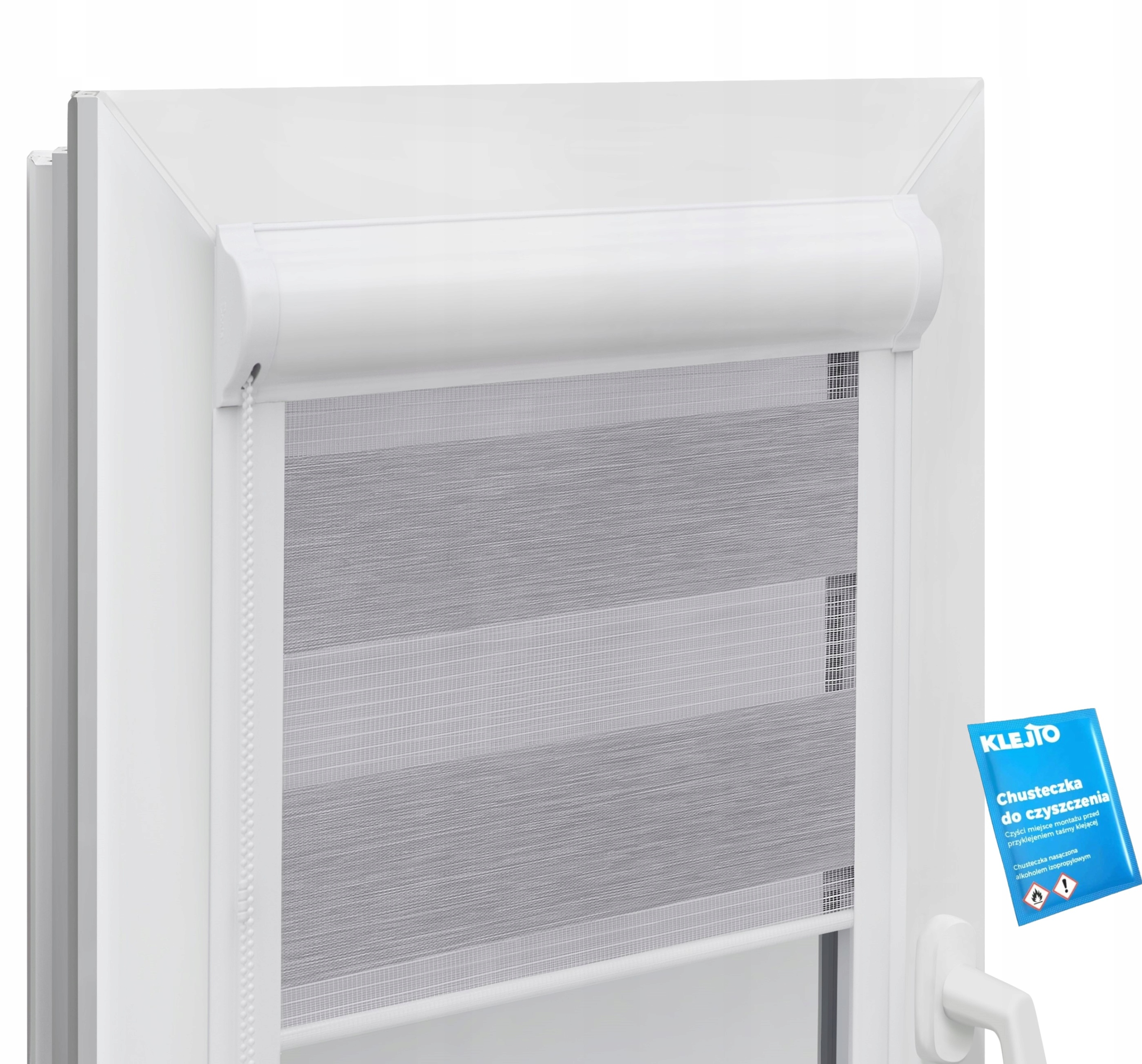 ROLETA DZIEŃ NOC W KASECIE NA WYMIAR + PROWADNICE Kod producenta Voppi