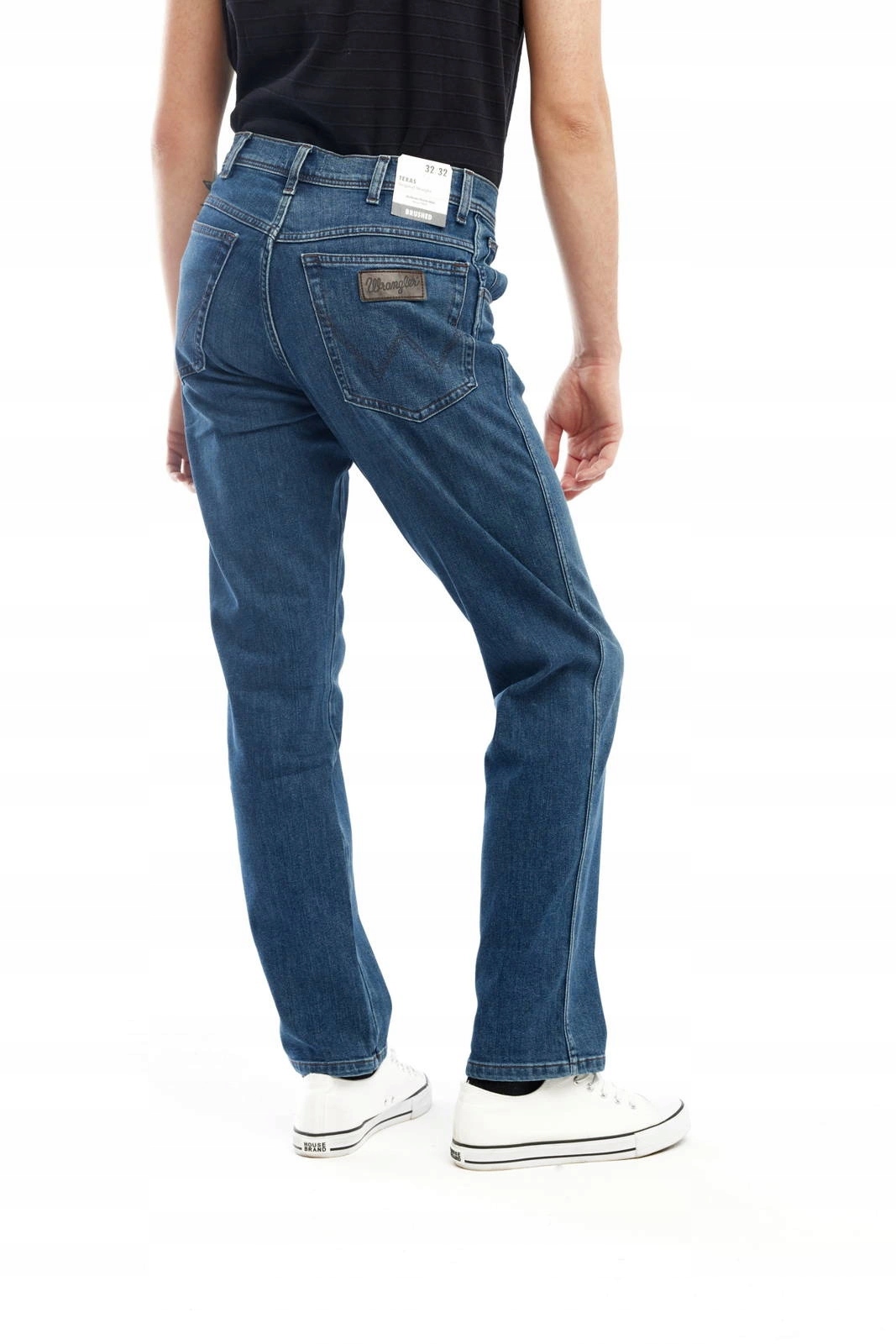 Pánské jednoduché džínové kalhoty Wrangler Texas Easy Brushed W121U777T 38/30