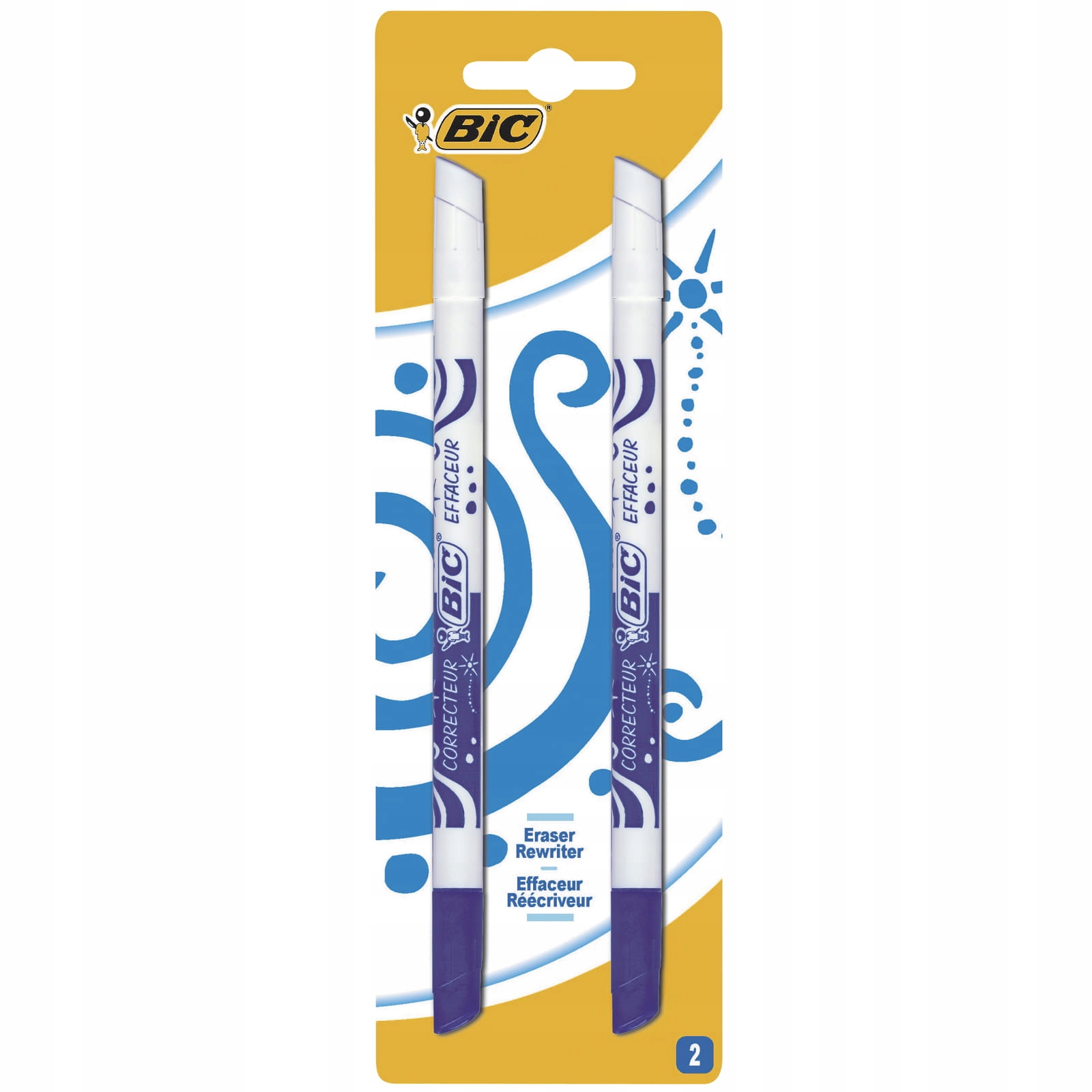 

Wymazywacz do piór niebieski Blister 2szt Bic