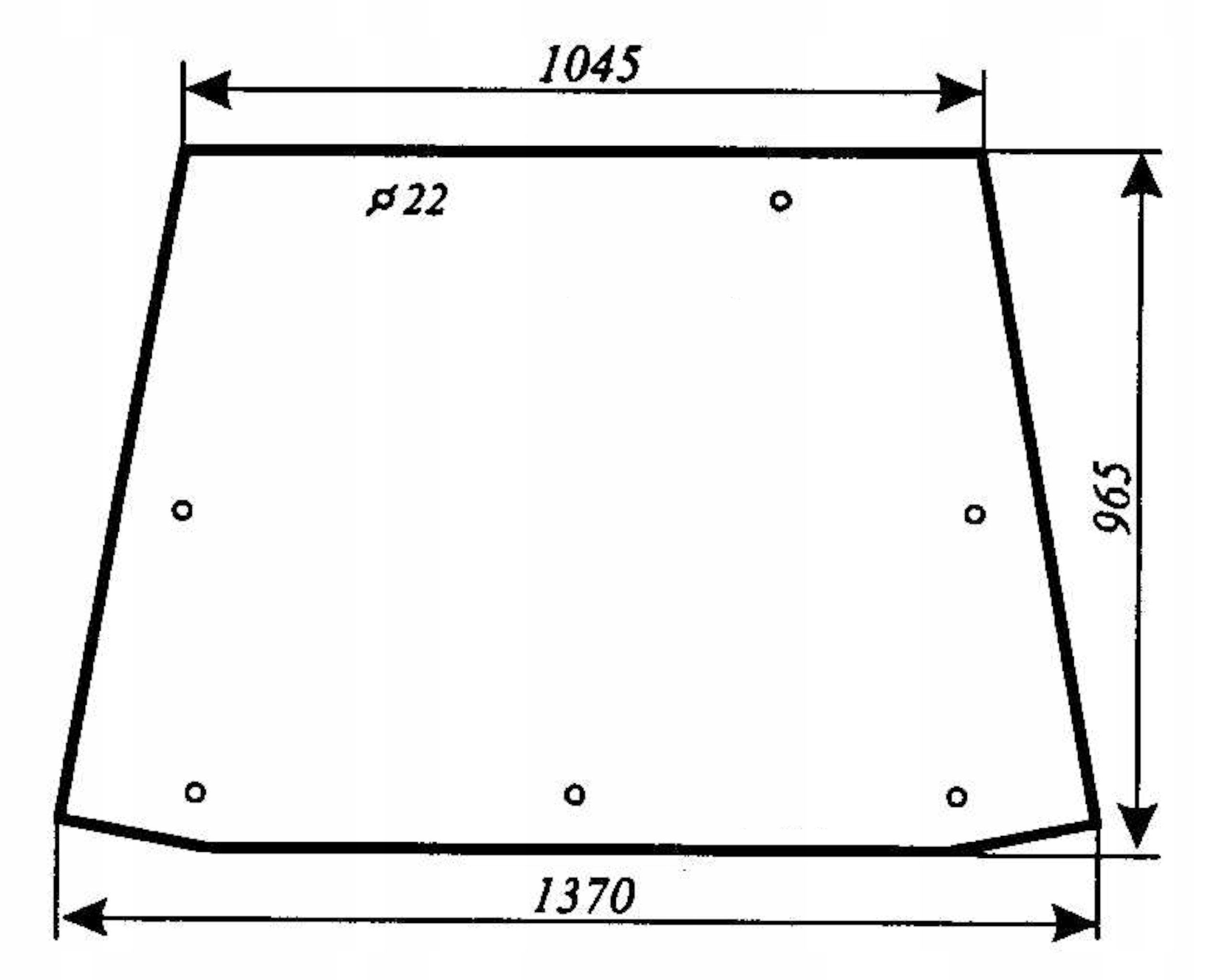 sklo rýpadlo-nakladače Ostrówek nový zadní typ