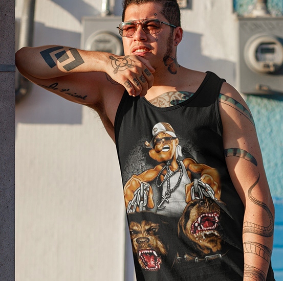 TANK TOP FILMY ANIMOWANE HARDCORE POPEYE 3 Marka inna