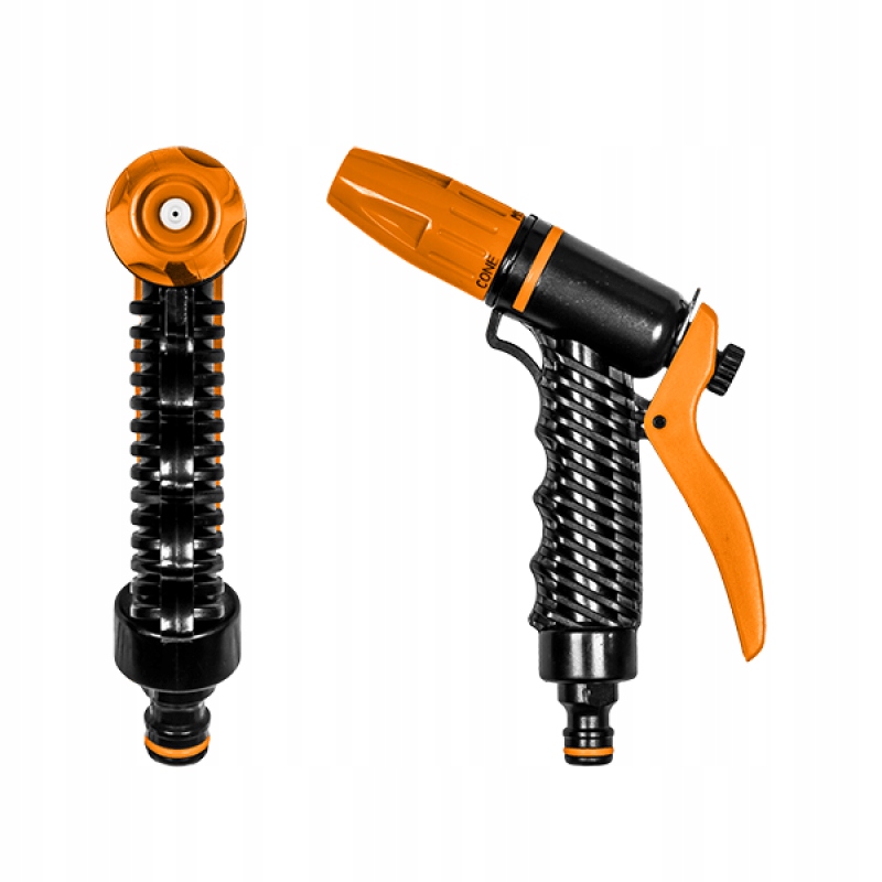 ZRASZACZ PISTOLETOWY Pistolet zraszający regulowany prosty ogrodowy BRADAS