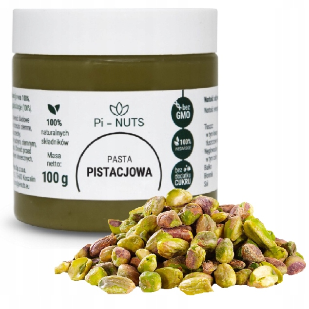 PISTACHIO PASTE FRESH NATURAL 100% PI-NUTS 100g