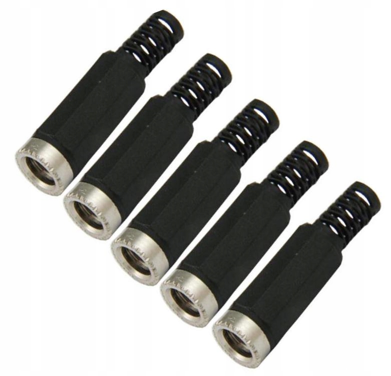Gniazdo DC 2,1/5,5 na kabel do lutowania - 5szt