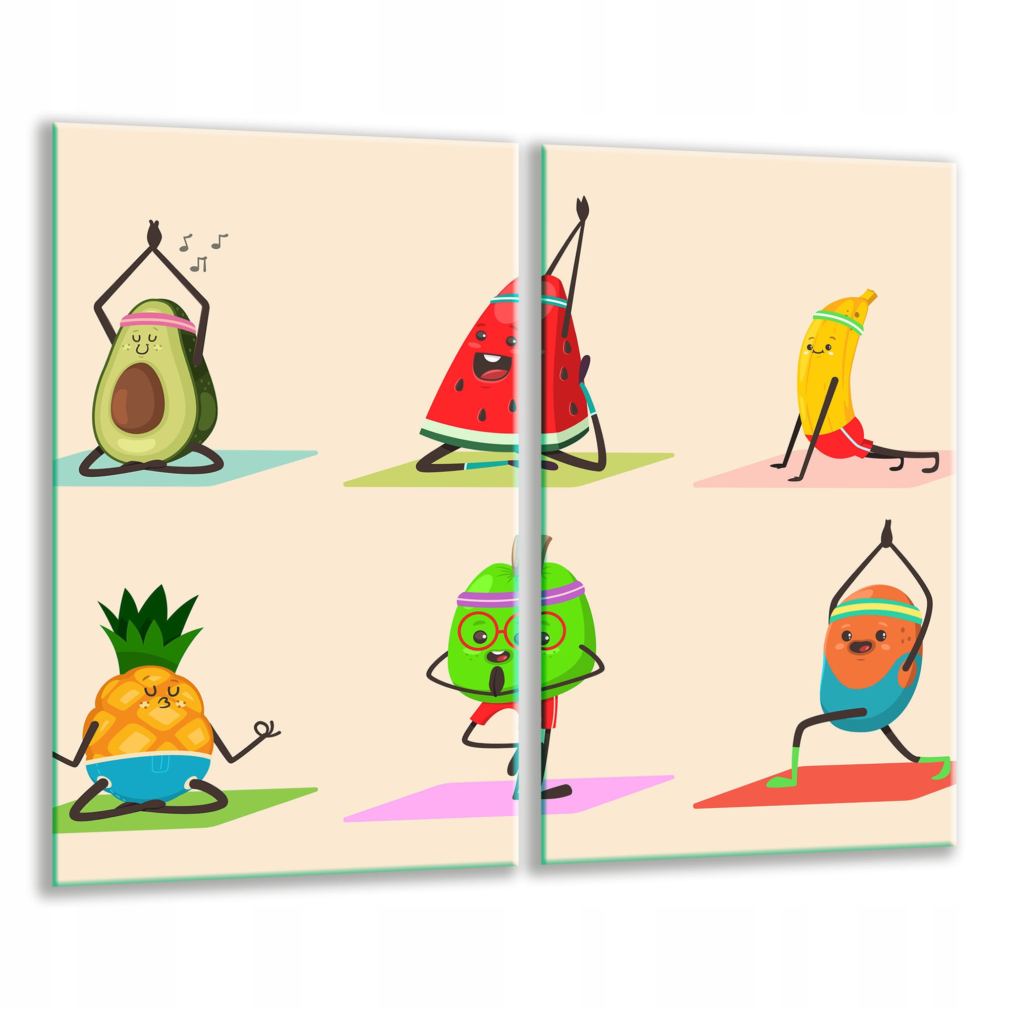 7v1 Skleněná Krájecí Deska 2x 30x52 Pop Art