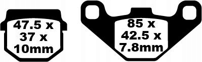 Klocki Hamulcowe Ebc Sfa Aprilia Scarabeo Piaggio Nrg DT50 Gilera Stalker