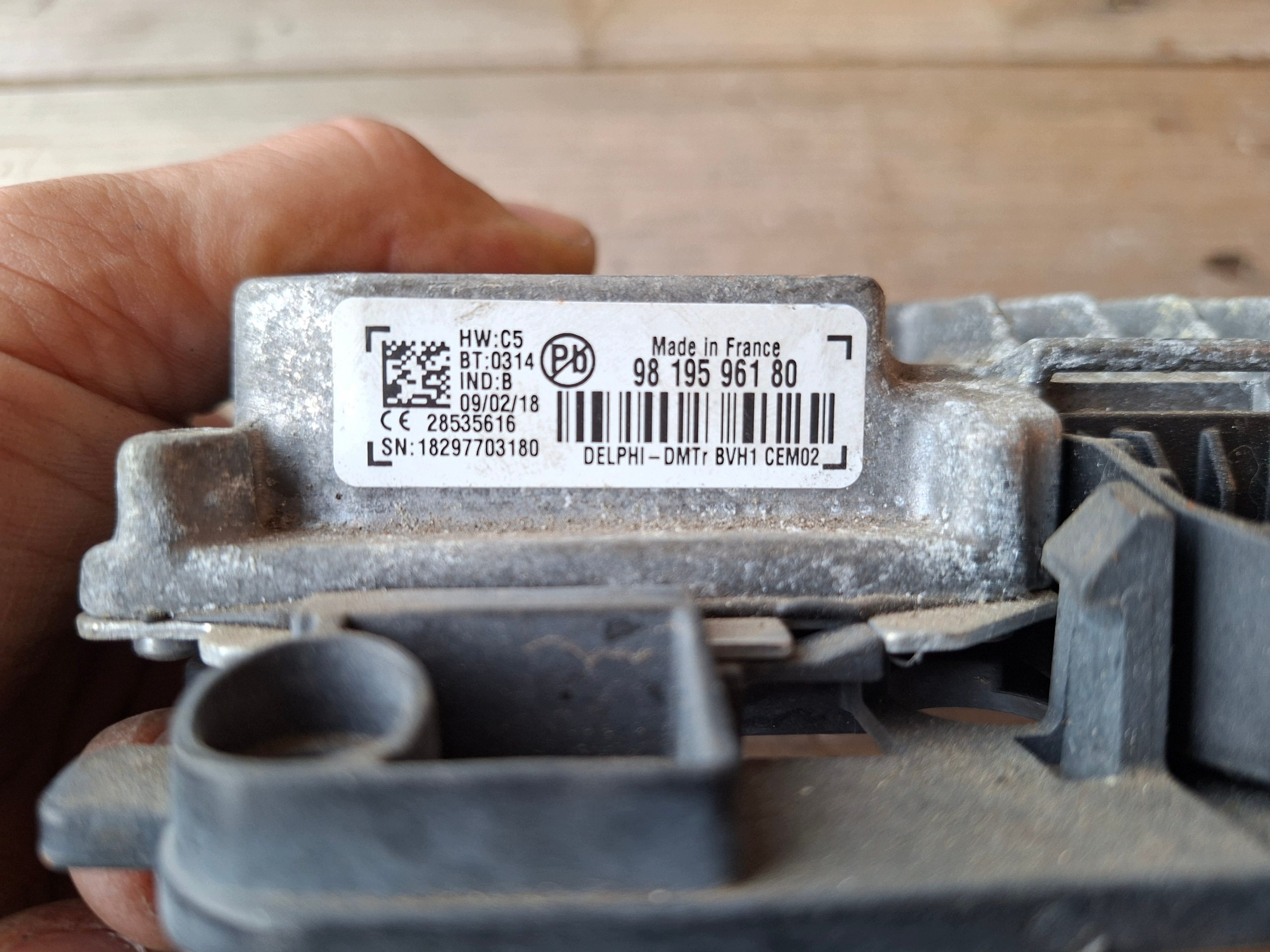 CITROEN PEUGEOT modulo START STOP 9819596180