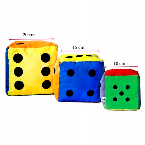 Kostka edukacyjna 10 cm Kropki miękka Marka Centrum Akson