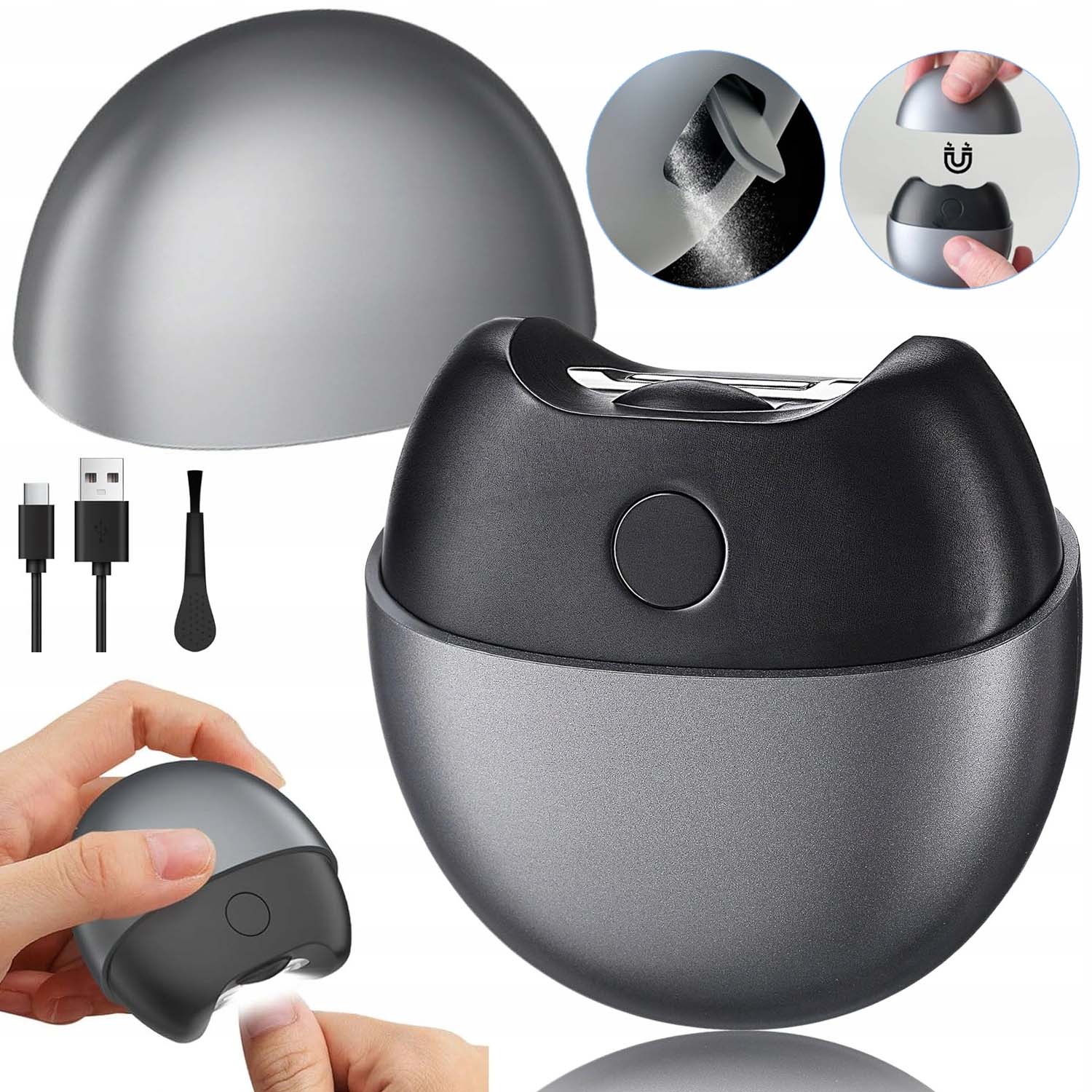 Elektrický Odstřihovač Nehtů Bruska Zastřihovač Pilník Usb