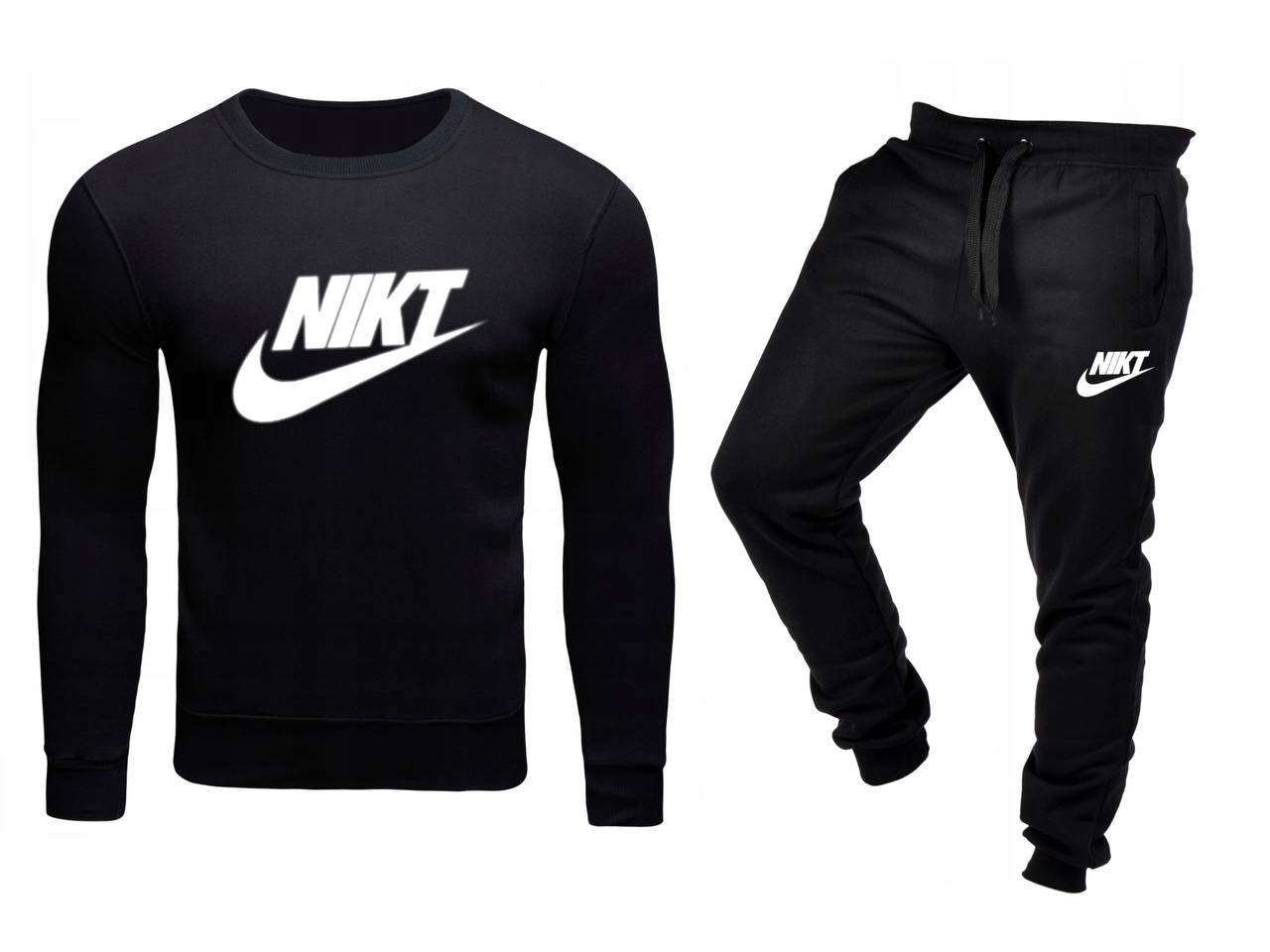 Pánská Teplákovka Tepláková Souprava Nikt Black XL