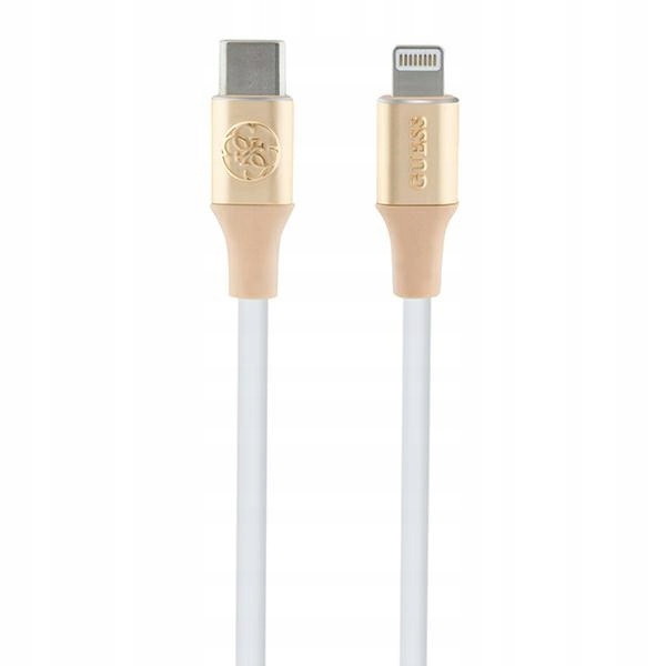 Kabel Guess Usb-c Lightning 1,5M 150CM Rychlé Nabíjení Pro Iphone, Zlatý