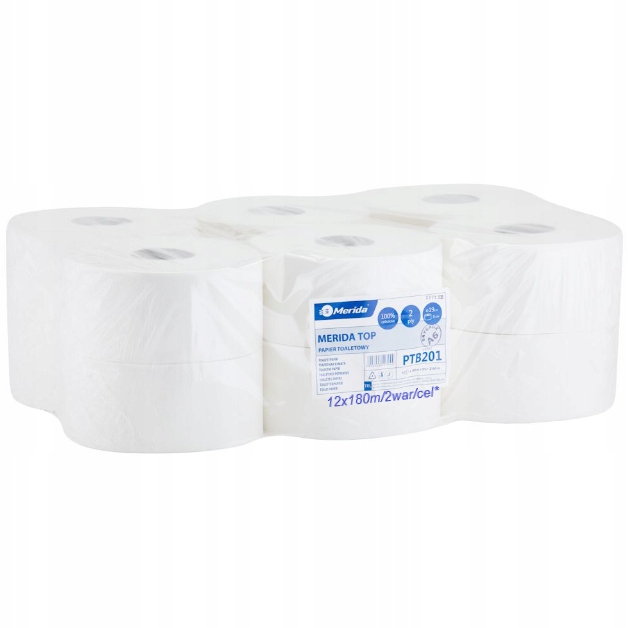 

Papier toaletowy Merida Top 12x180m|2-w|cel*PTB201