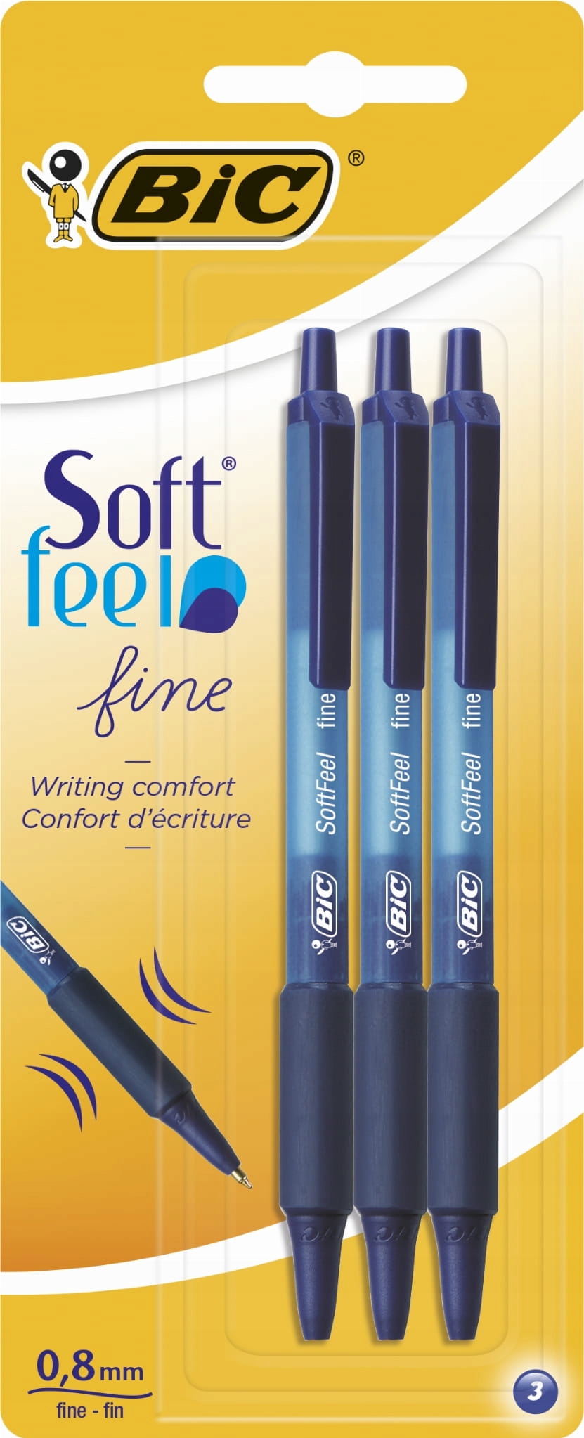 

Długopis Soft Feel niebieski Blister 3szt Bic