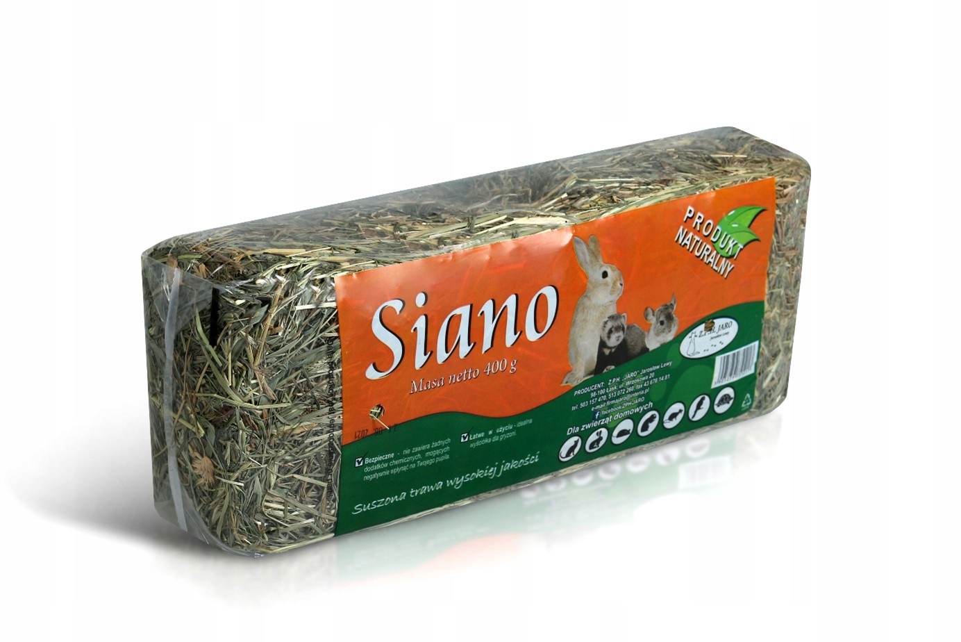 SIANO NATURALNE dla KRÓLIKA ŚWINKI CHOMIKA 400g