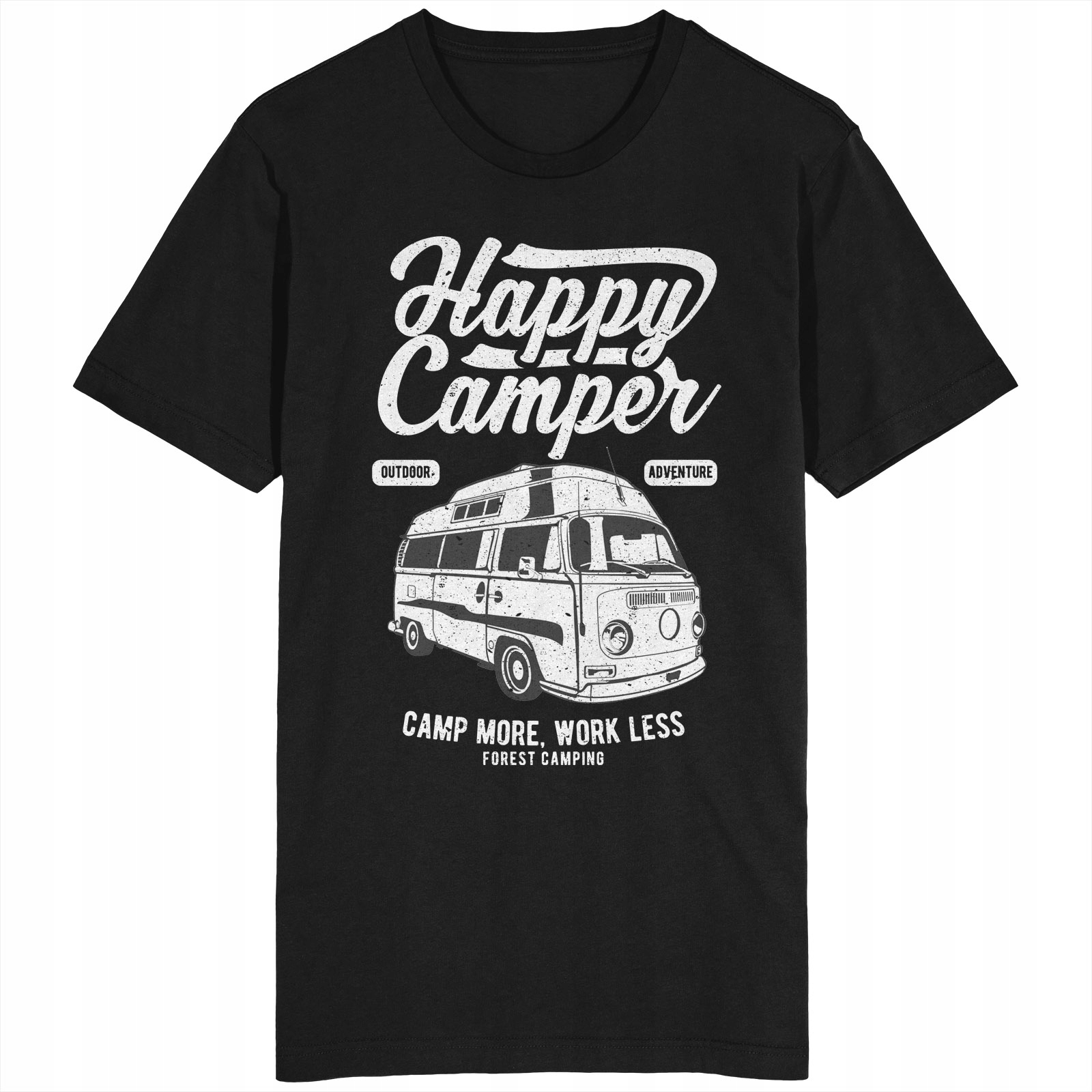 

Happy Camper Koszulka Camping Kemping Ogórek