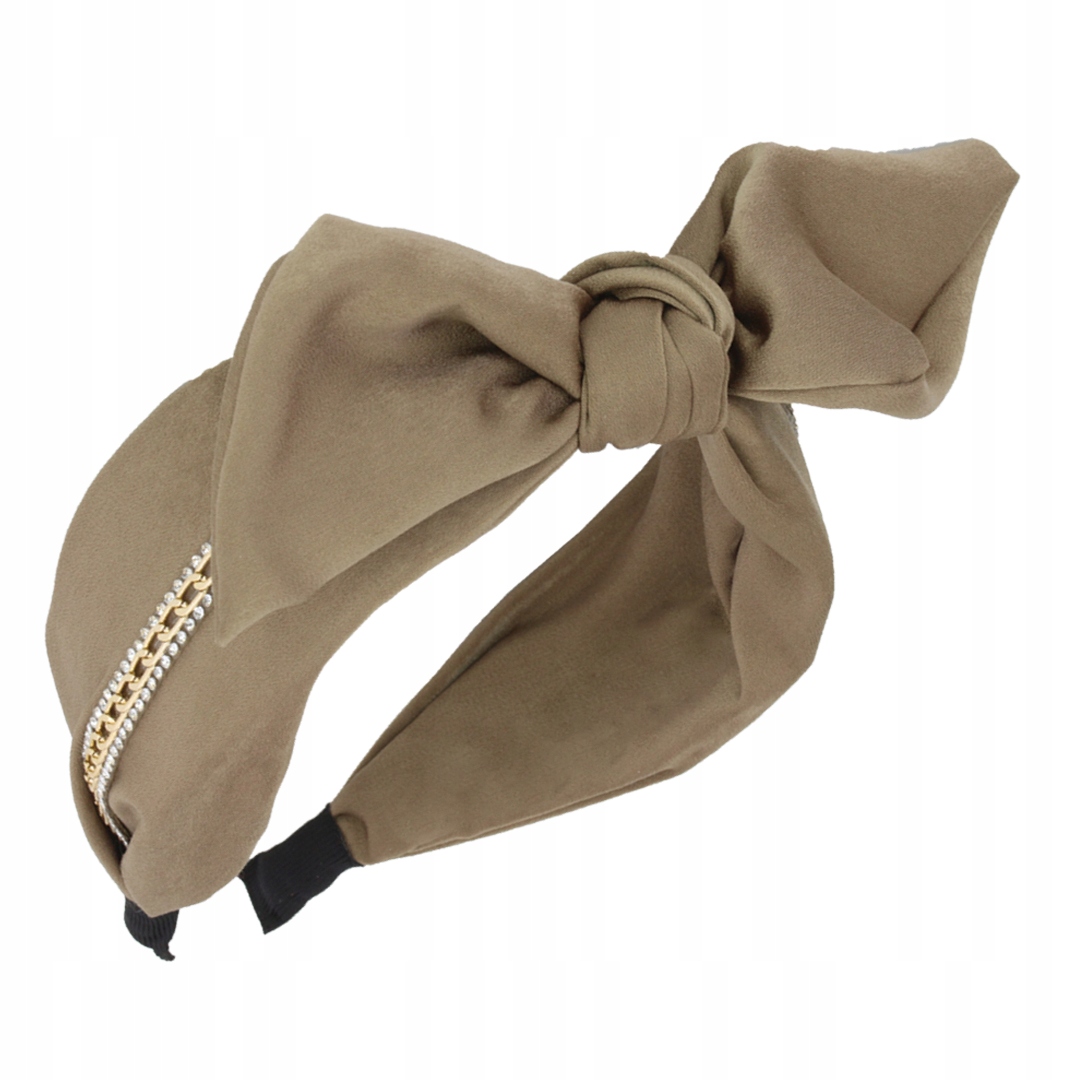 

Opaska Do Włosów Khaki Szeroka Kokarda Pin Up