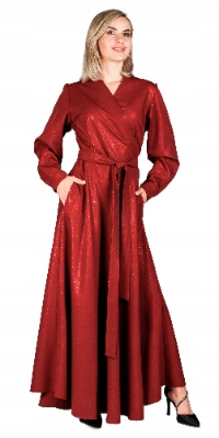 Šaty na Silvestra Maxi Kopertová bordó S64 XL/2XL