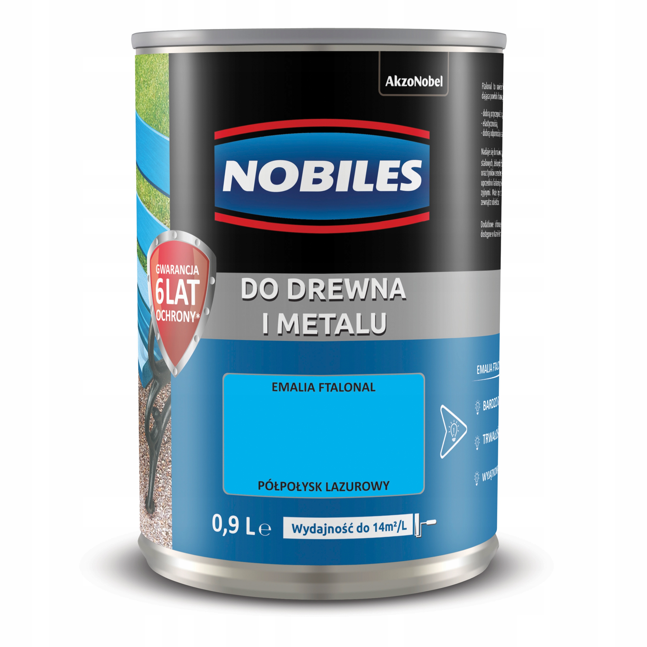 

Nobiles Ftalonal Farba Niebieski Lazurowy 0,7L