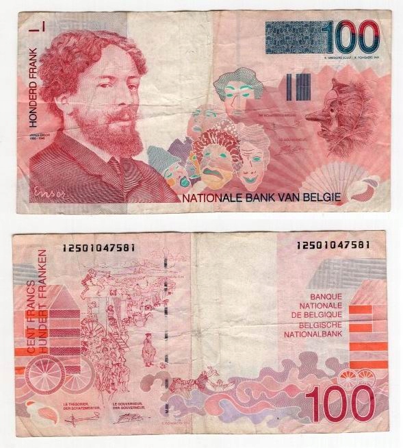 BELGIA 1996 100 FRANCS