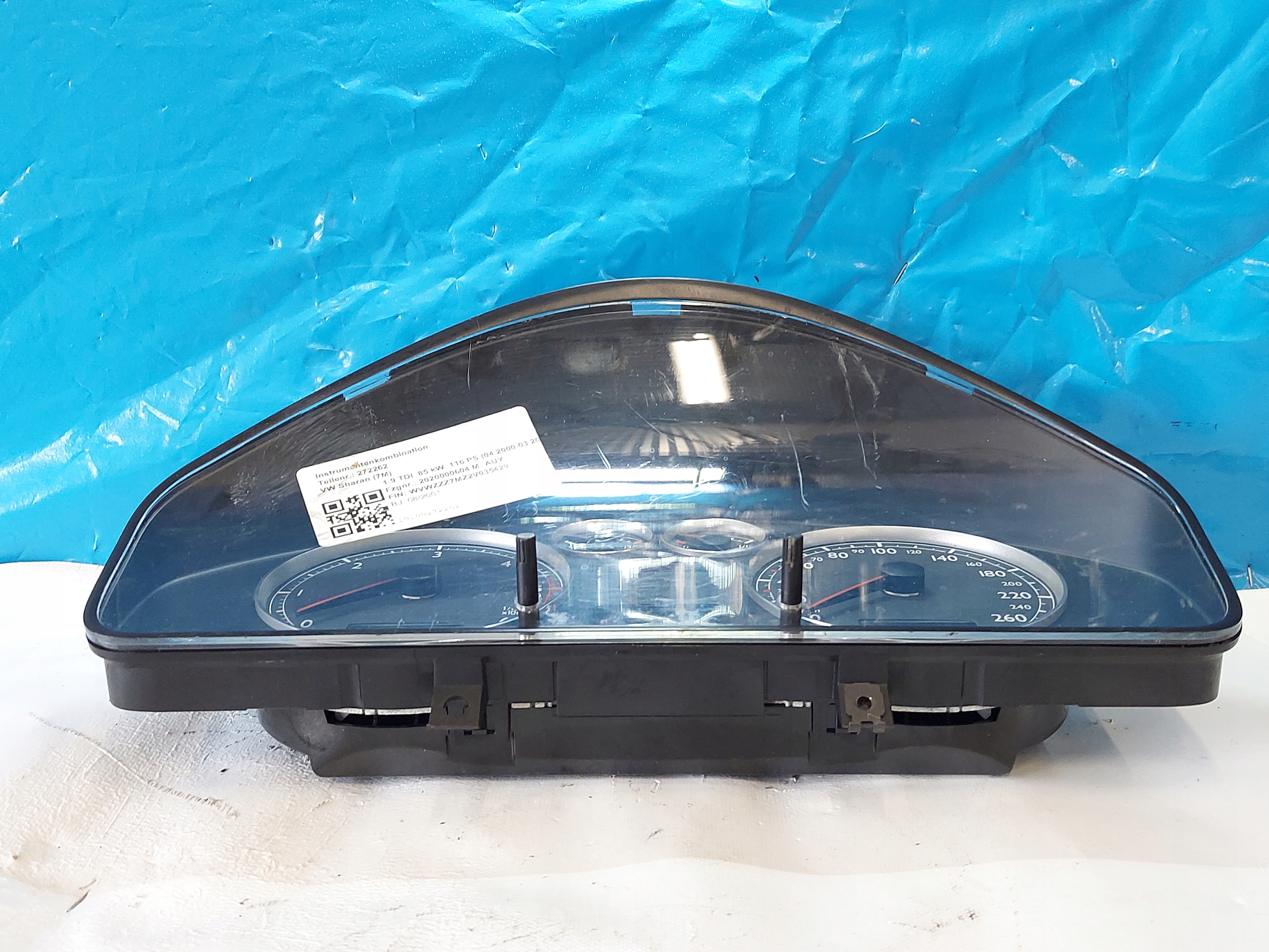 dials clock VW SHARAN 1.9 TDI 7M3920820F