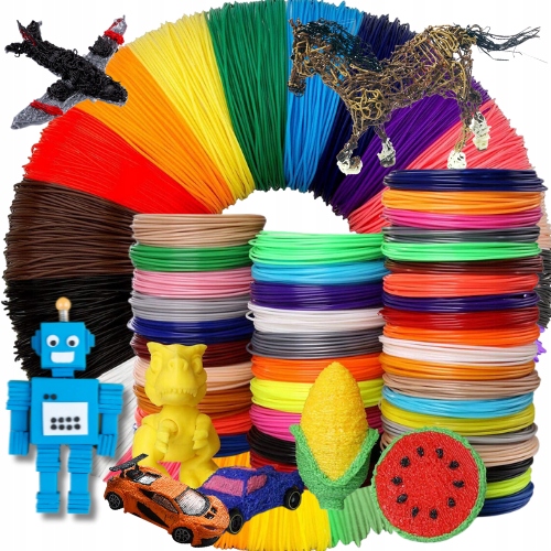 AKCESORIA DO DŁUGOPISU 3D WKŁAD FILAMENT 200M + MATA + KSIĄŻKA Z SZABLONAMI Wiek dziecka 3 lata +