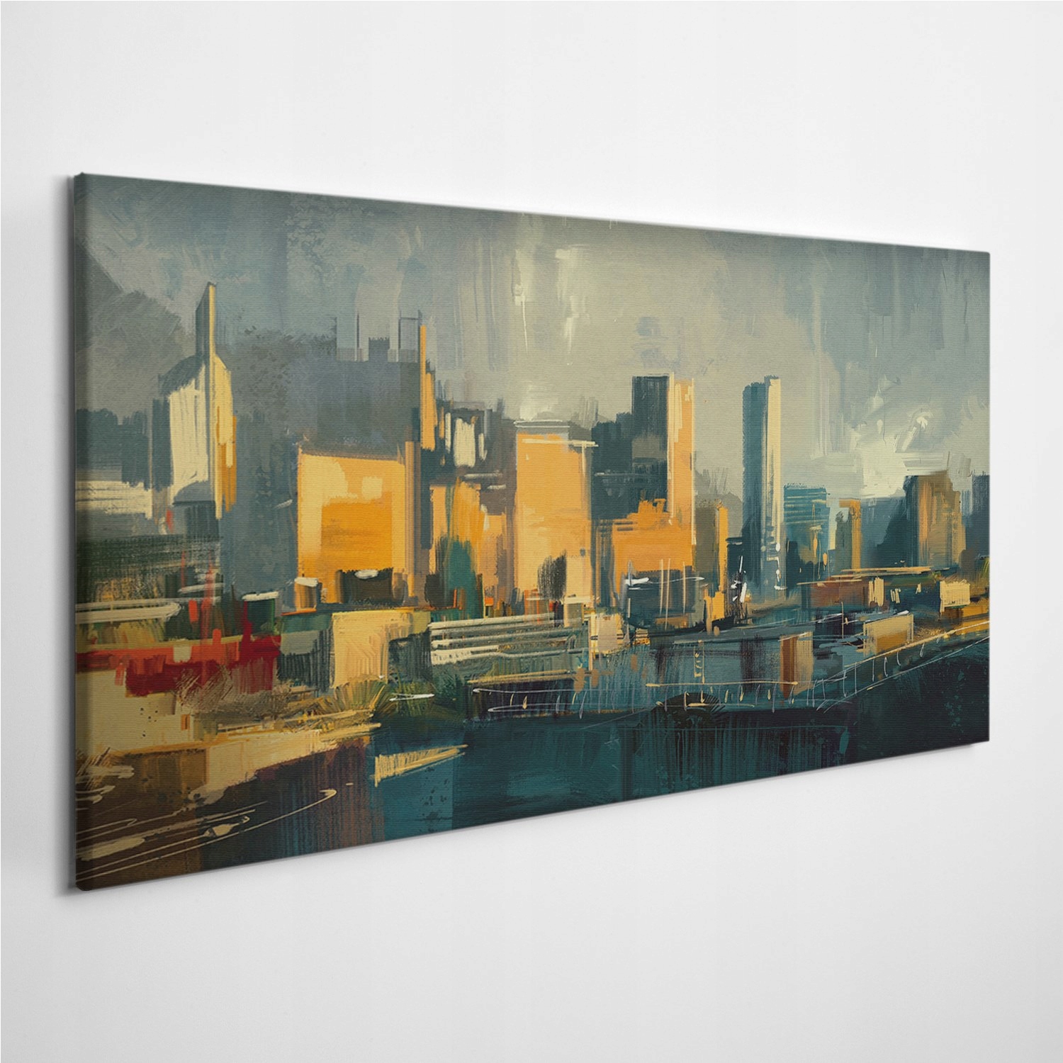 

Foto-obraz na ścianę Zachód Słońca Miasto 120x60