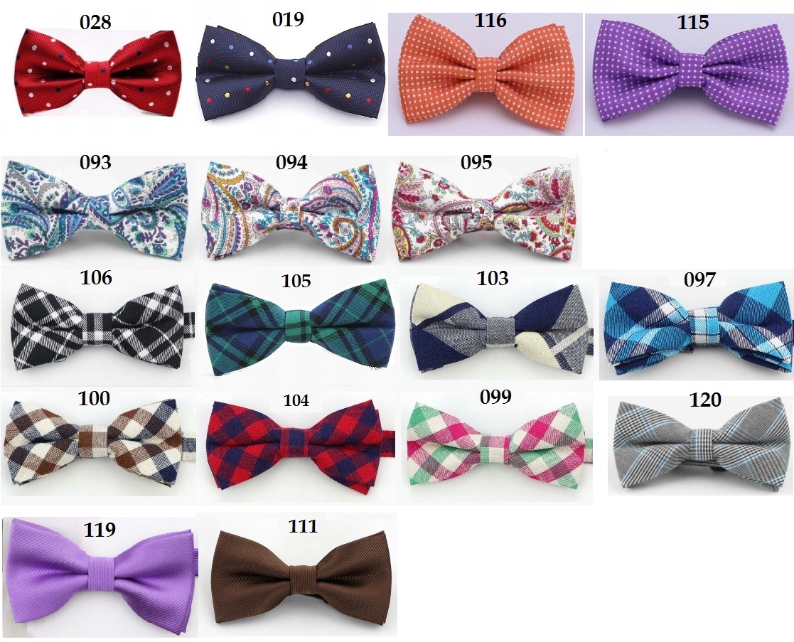 Muszka MUCHA MĘSKA bordowa Zestaw nie