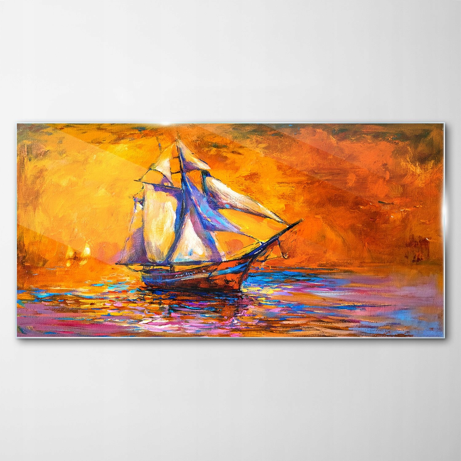 

Hartowany Obraz Szklany Statek Woda Morze 100x50