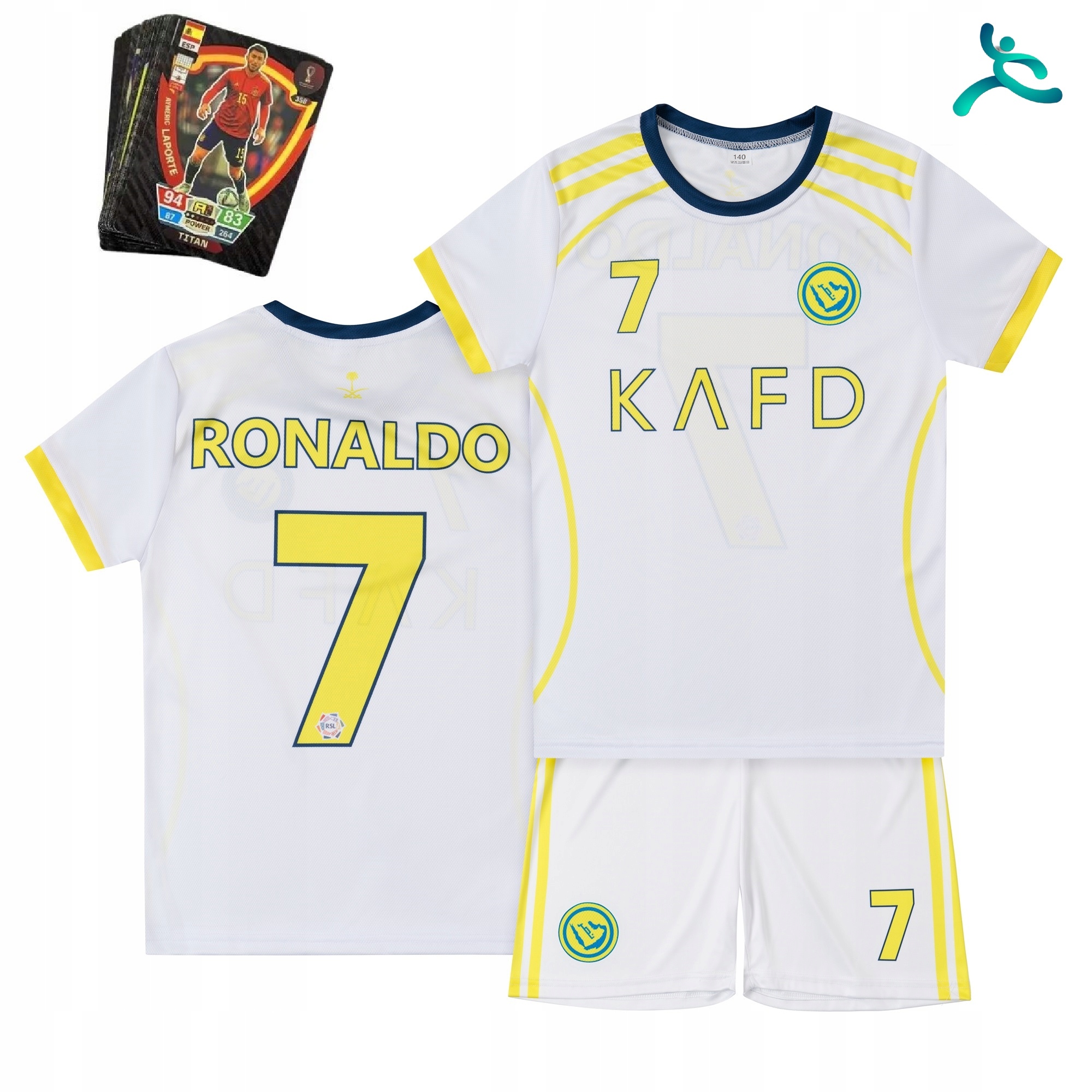 Fotbalové oblečení komplet dárek Ronaldo vel 122