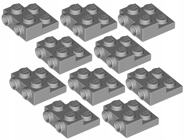 

Lego Płytka 2x2x2/3 J. Szara (99206/4654577) x10