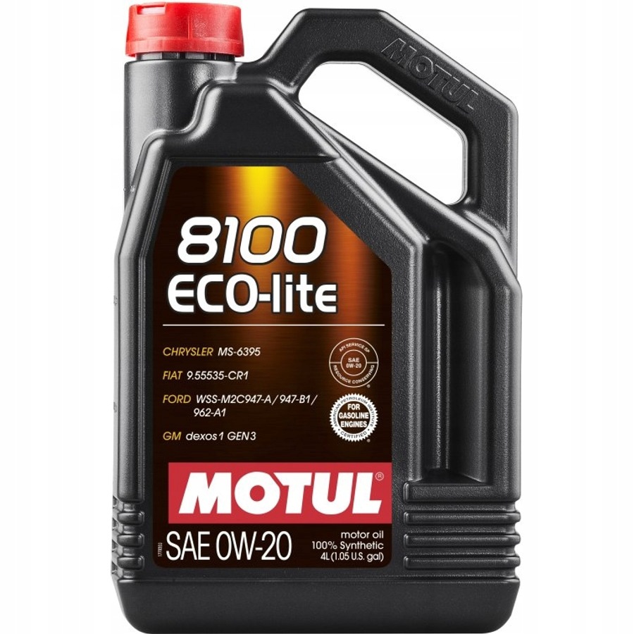 Olej Motul 0W20 4L 8100 Eco-lite Sp-rc GF-6A Gm DEXOS1 GEN3