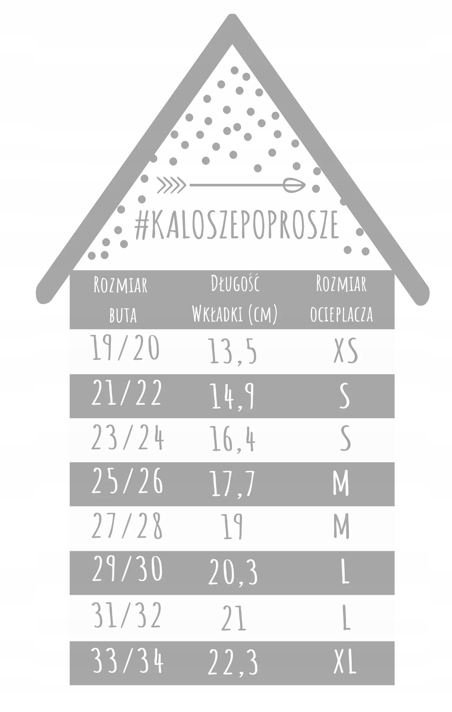 KALOSZE POPROSZE OCIEPLACZ POLAROWY DO KALOSZY ROZMIAR L 29/30 31/32 SZARY Rozmiar 30