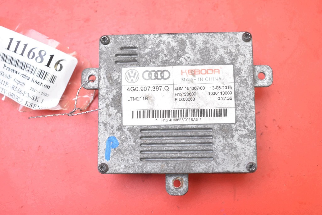 control unit module LED right 4G0907397Q SKODA SUPERB 3 III 15-20