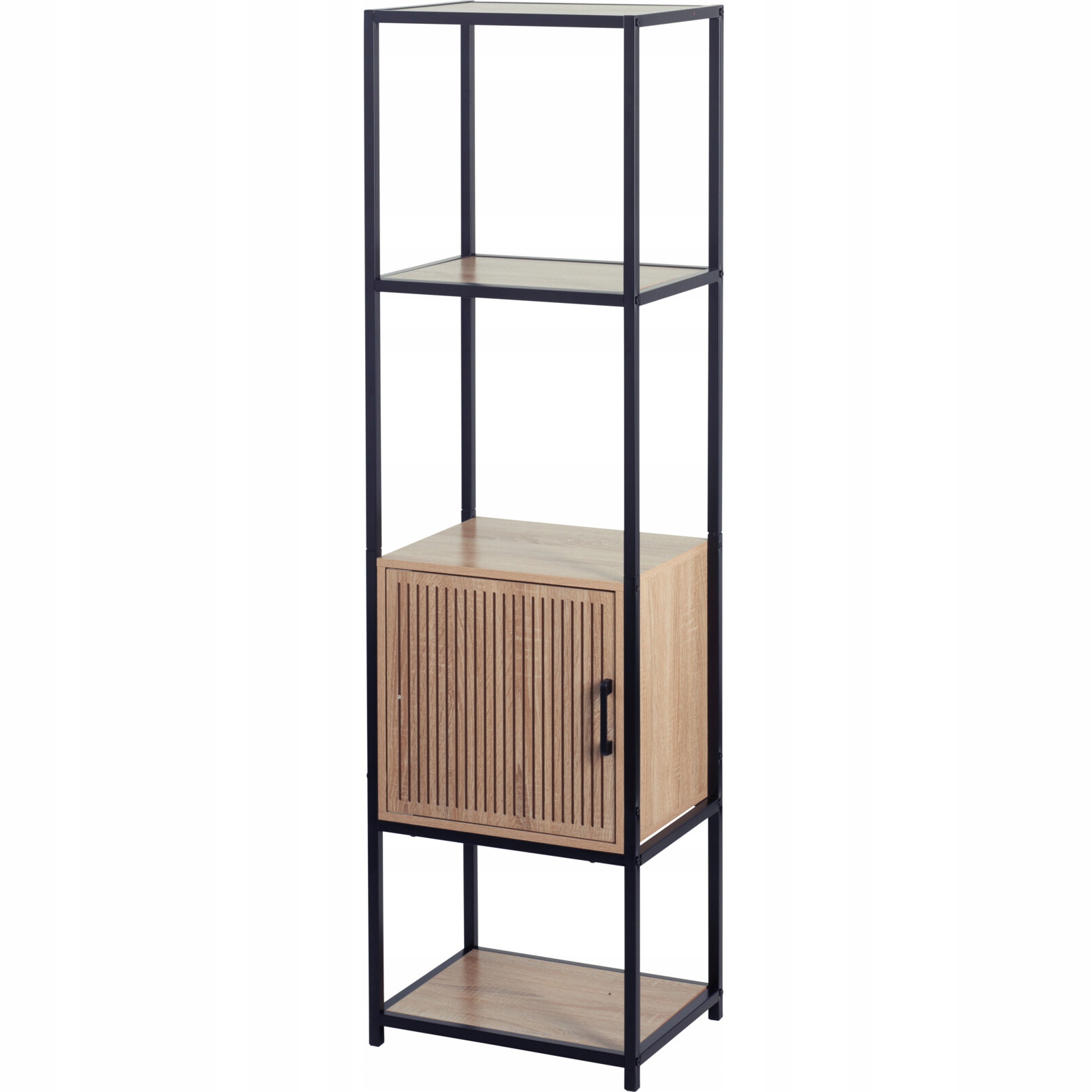 Regál S Mdf Skrinkou 43X33X153 CM Béžová 5 Úrovní