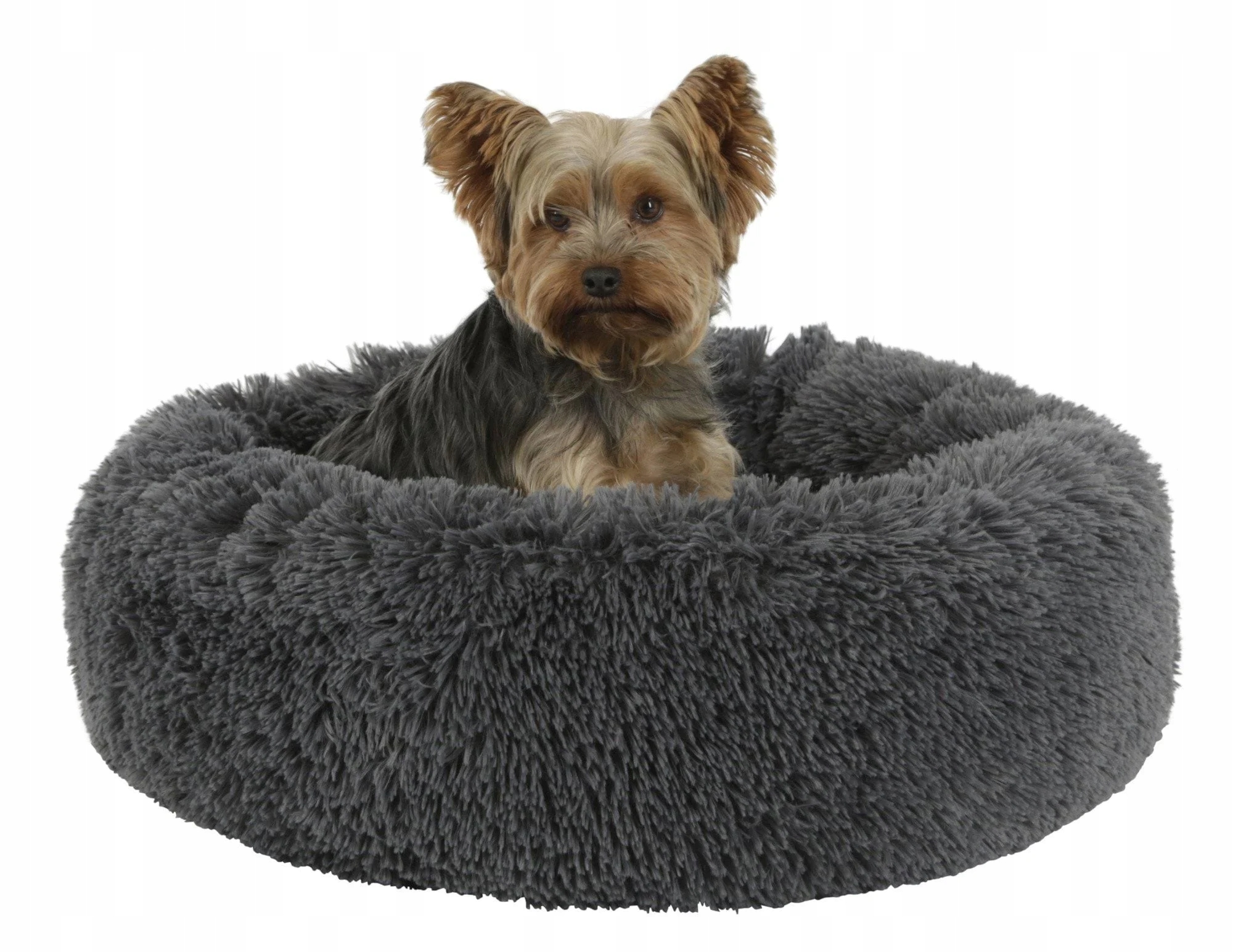 Levně pelíšek pro psa Fluffy, tmavě šedé, 18 cm Ø 60 cm, Kerbl