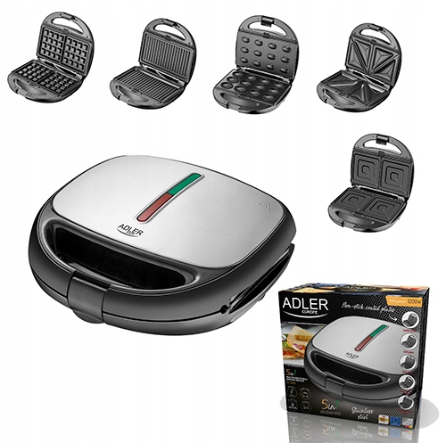 Opiekacz Wielofunkcyjny Do Kanapek Toster Grill Tostów 5w1 Adler AD 3040