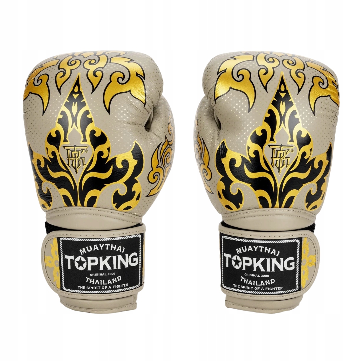 Rękawice Bokserskie Muay Thai Top King Kanok 12OZ Beżowy