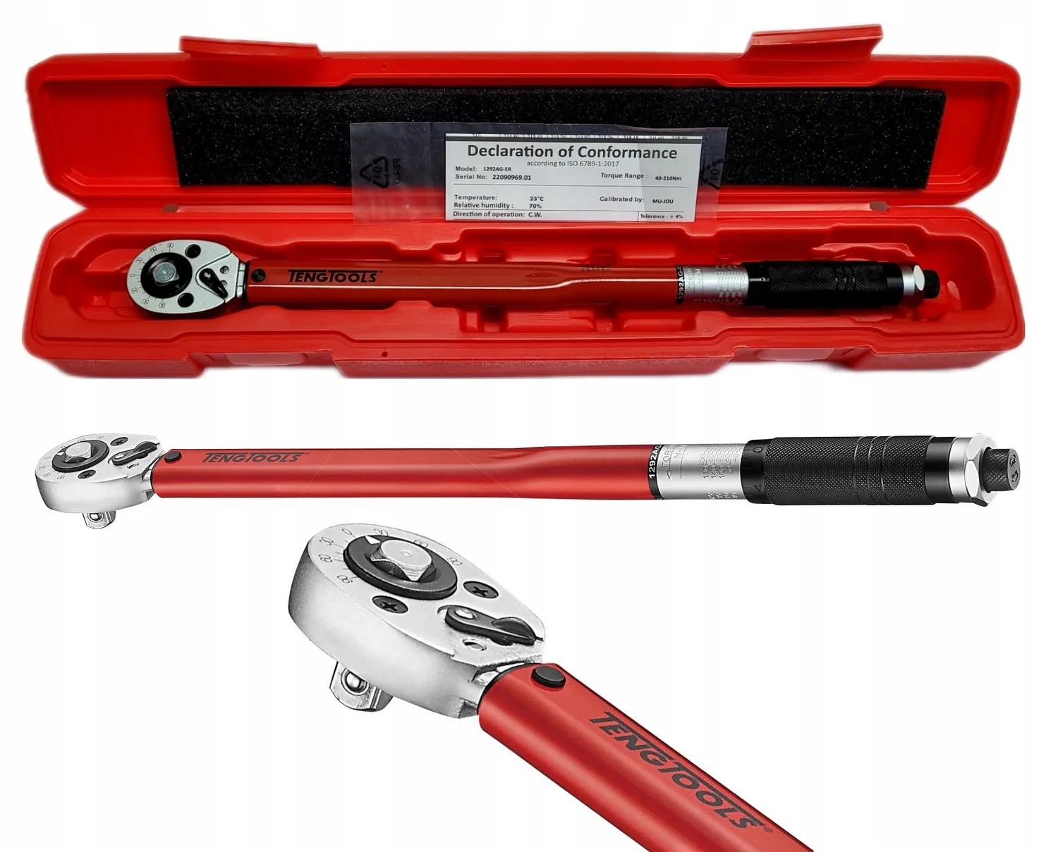 Klucz dynamometryczny dwukierunkowy Teng Tools 40-200 Nm