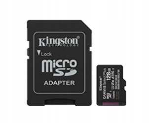 Kingston Paměťová karta microSD 128GB Canvas Select+ G3 150MB/s Adaptér