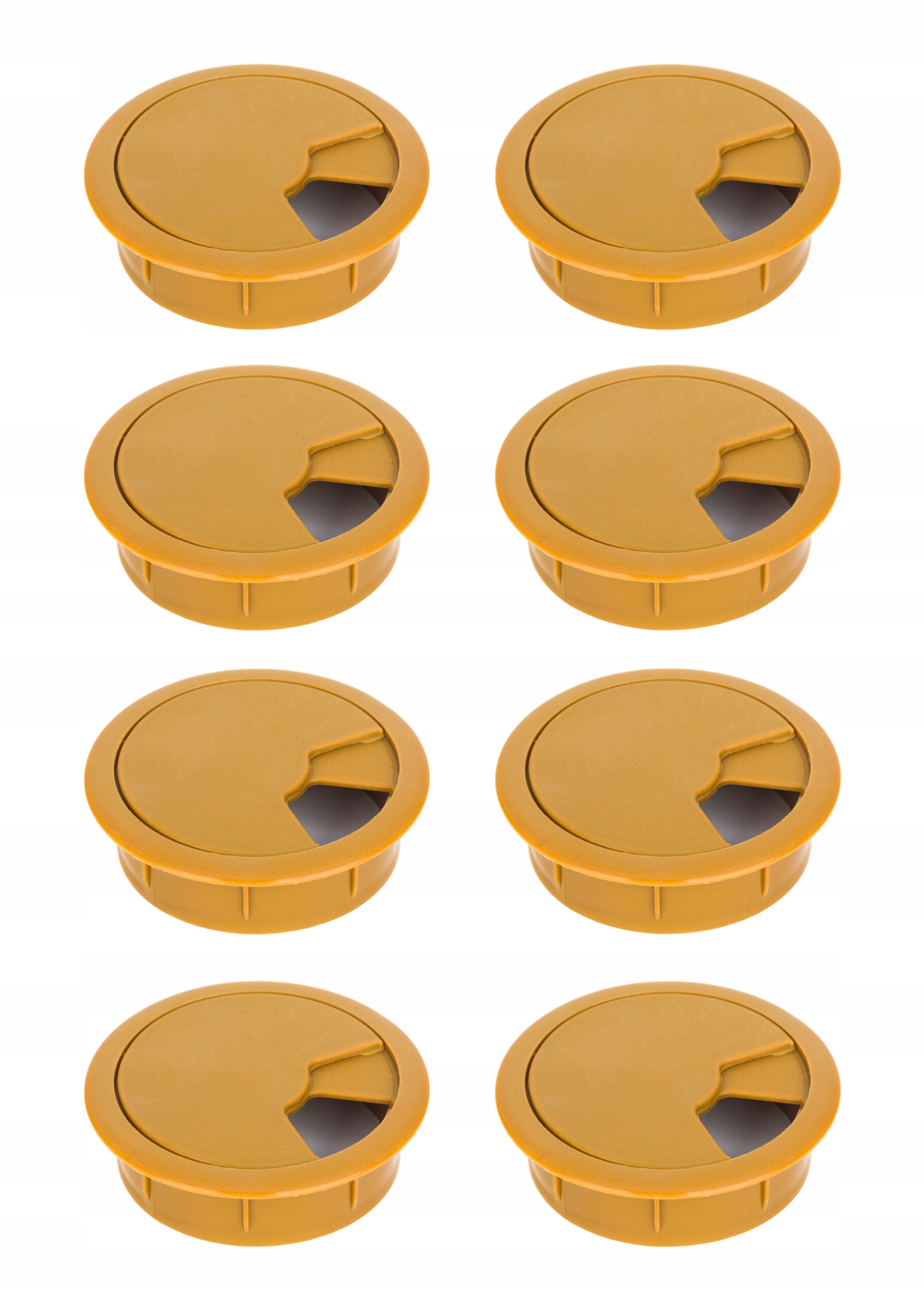 8 x Kabelová Průchodka Fi 60 Ořech Světlý