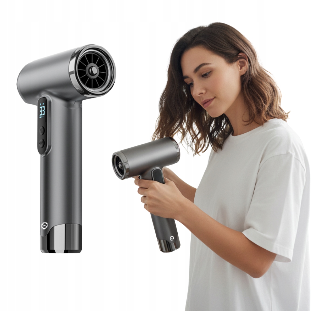 Bezdrátový Vysoušeč Vlasů S Akumulátor Přenosný 200 W 15000 Mah