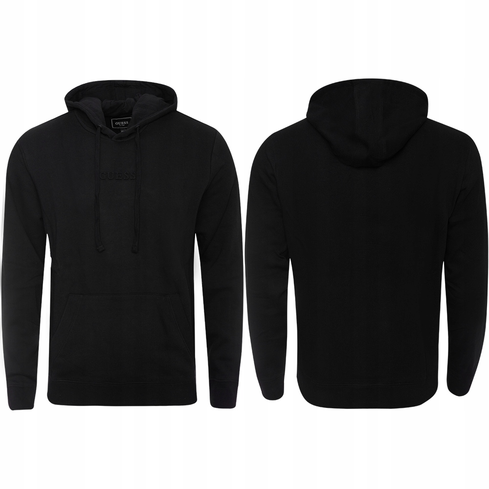 Guess Pánská Mikina S Kapuce M4BQ45 K9YH1 Logo 3D Černá Dárek