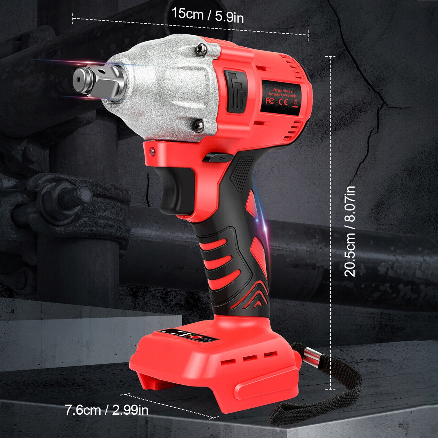 KLUCZ UDAROWY BEZSZCZOTKOWY 18V 1/2'' 650NM 5,5AH EAN (GTIN) 886545182759