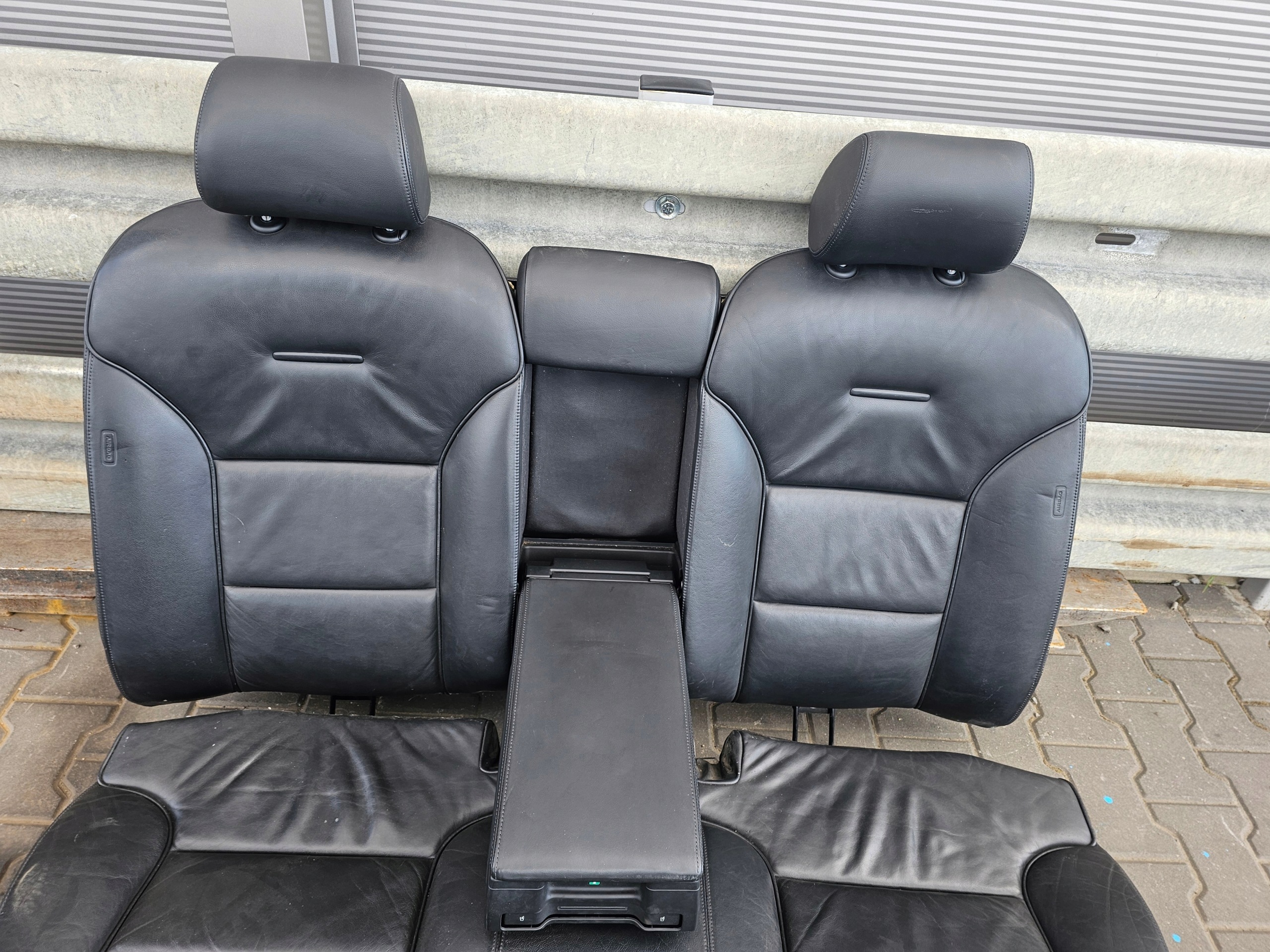 AUDI A8 D3 Sitze SKORZANE elektrisch schwarze KOMPLET Sitz Leder