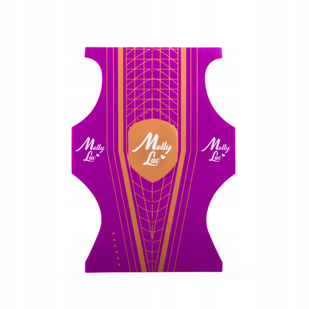 100x Szablon Forma Do Przedłużania Paznokci Akrylem Żelem Rolka Dwustronne Marka Molly Lac